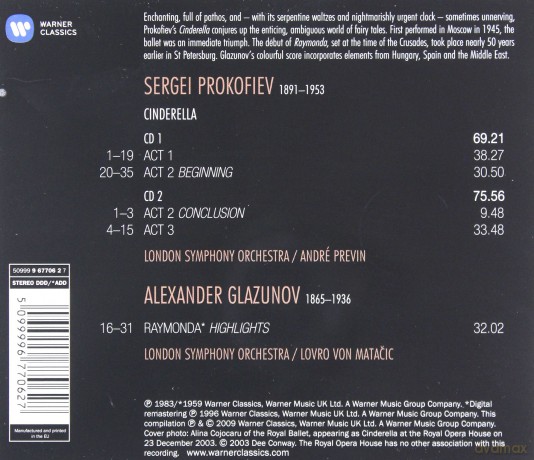 Andre Previn: Ballet Edition Cindirella (Kopciuszek) [2CD]