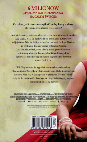 Zanim się pojawiłeś okł. Filmowa - Jojo Moyes [KSIĄŻKA]