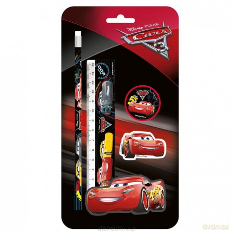 Zestaw 4 przyborów szkolnych Cars 42