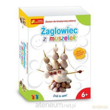 Zestaw do kreatywnej zabawy - Żaglowiec z muszelek