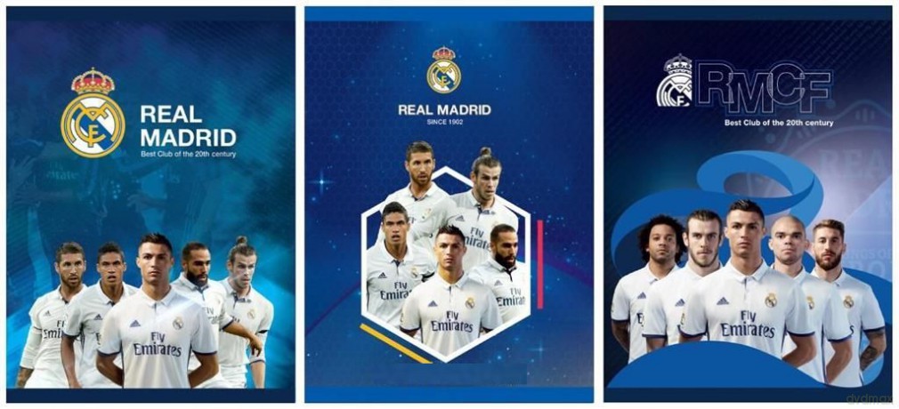 Zeszyt A5/60K kratka Real Madrid 3 (10 szt)