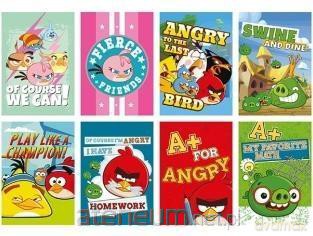 Zeszyt do słówek A6/16K kratka Angry Birds C (10 szt)