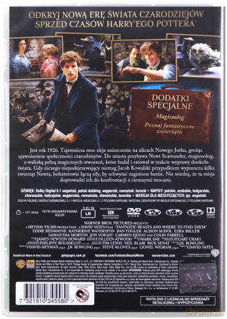 Fantastyczne Zwierzęta i Jak Je Znaleźć (Edycja Kolekcjonerska z Kartami Zwierząt) [DVD]+[KARTY]