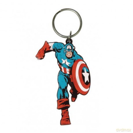 Marvel Comic Captain America Gumowy Brelok