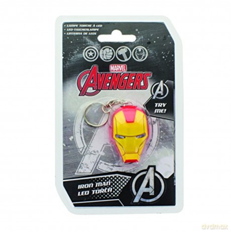 Marvel Iron Man Head Led Torch Brelok