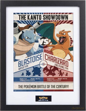 Pokemon Red Vs Blue Plakat w ramie 40x30