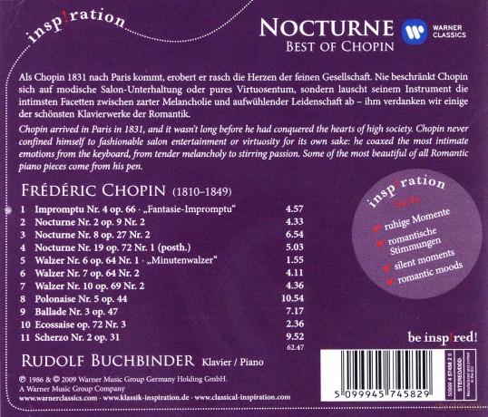 Nocturne-Best Of Chopin [CD]