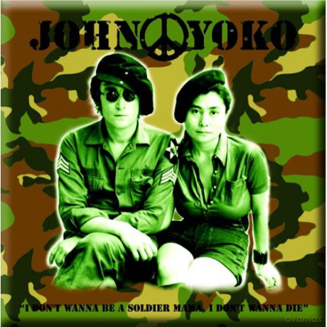 John Lennon Soldier Magnes