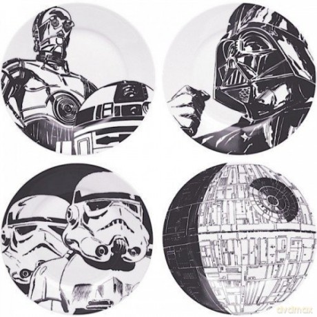 Star Wars Star Wars Zestaw 4 talerzy (Gwiezdne Wojny)