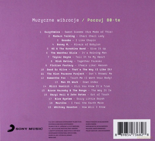 Muzyczne wibracje: Poczuj 80-te [CD]