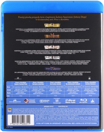Piraci z Karaibów Pakiet 1-5 [5xBlu-Ray]