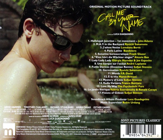 Call Me by Your Name soundtrack (Tamte dni, tamte noce) [CD]