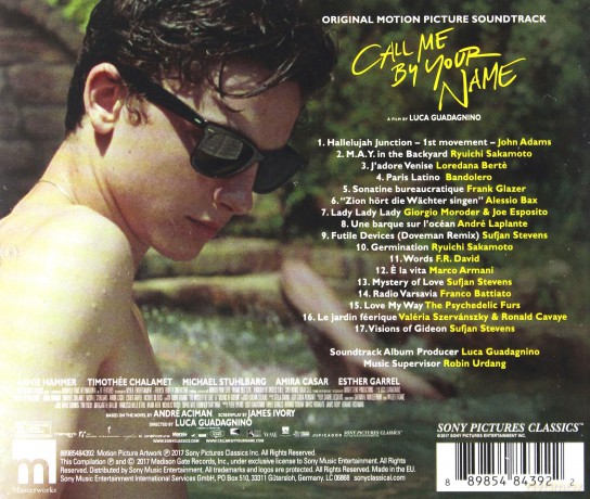 Call Me by Your Name soundtrack (Tamte dni, tamte noce) [CD]