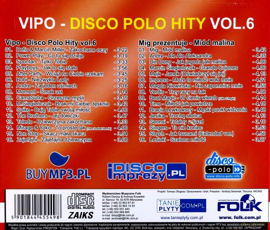 Top 20 - Najlepsze Hity Disco Polo vol. 2 / Vipo Disco Polo Hity vol. 6 Pakiet [4CD]