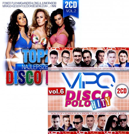 Top 20 - Najlepsze Hity Disco Polo vol. 2 / Vipo Disco Polo Hity vol. 6 Pakiet [4CD]