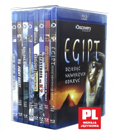 Discovery: Egipt - 10 Największych Odkryć / Getaways. Wyruszamy w Świat / Katastrofa na K2 / Królowie konstrukcji / Nieustraszona Planeta / Szalone Siły Natury / Sztuki walki (Fight Quest) [2Blu-Ray]Discovery: UFO nad Ziemią [BOX] [9xBlu-Ray]