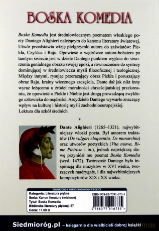 Boska komedia - Alighieri Dante [KSIĄŻKA]