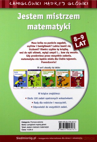 Jestem mistrzem matematyki 8-9 lat - Christian Redoute [KSIĄŻKA]