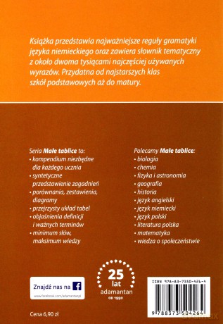 Małe tablice Język niemiecki - Maciej Czauderba, Robert Gross [KSIĄŻKA]