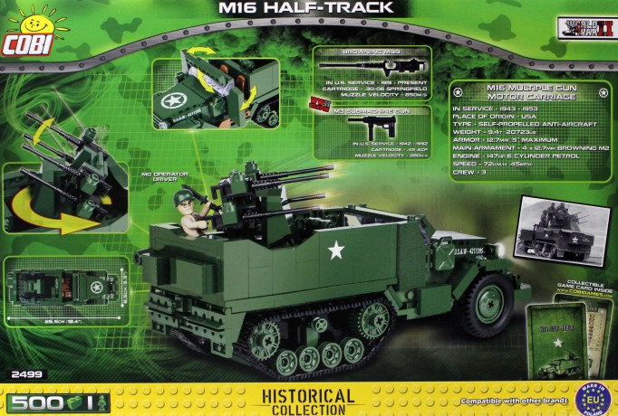 Armia M16 Half-Track Samobieżne działo przeciwlotnicze [KLOCKI]