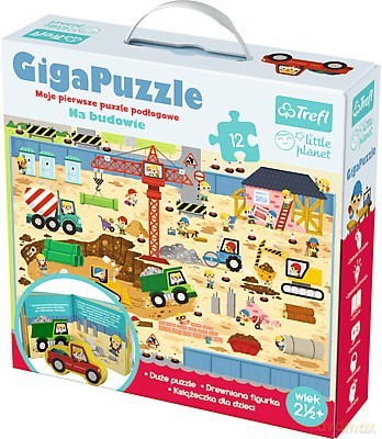 TREFL 12 el. Giga puzzle - Na budowie (90591) [PUZZLE]
