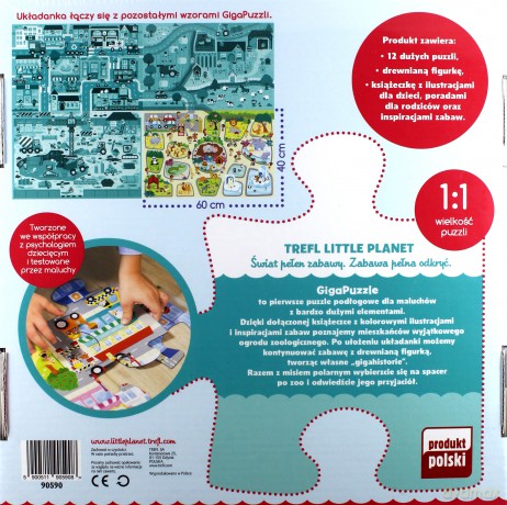 TREFL 12 el. Giga puzzle - Zoo (90590) [PUZZLE]