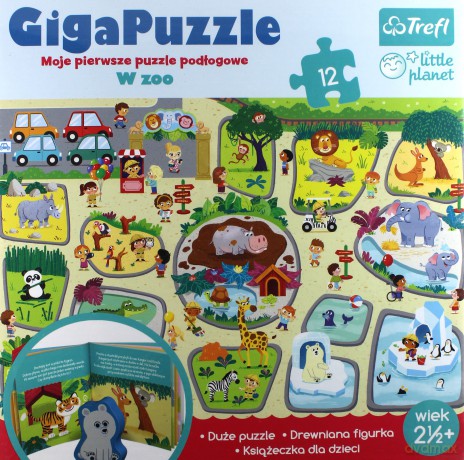 TREFL 12 el. Giga puzzle - Zoo (90590) [PUZZLE]