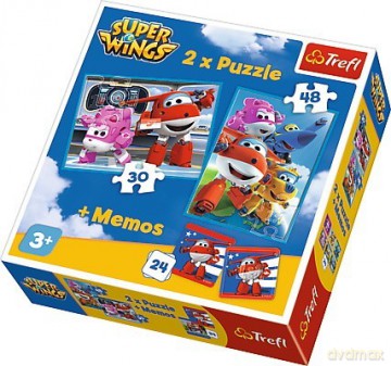 TREFL 30, 48 el. + memo - Podniebni bohaterowie Super Wings [PUZZLE]