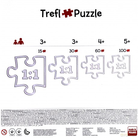 TREFL 4w1 Czas na transformacje Transformers (34287) [PUZZLE]