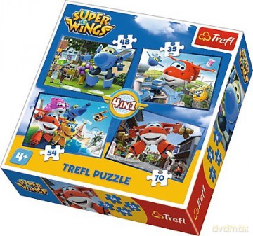 TREFL 4w1 Odlotowa paczka - Super Wings (34280) [PUZZLE]