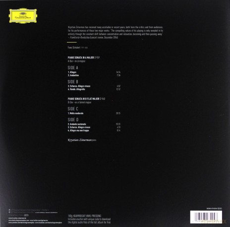 Krystian Zimerman: Schubert Piano Sonatas [2xWinyl]