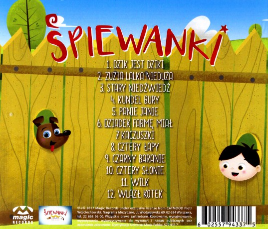 Śpiewanki - Piosenki Dla Dzieci [CD]