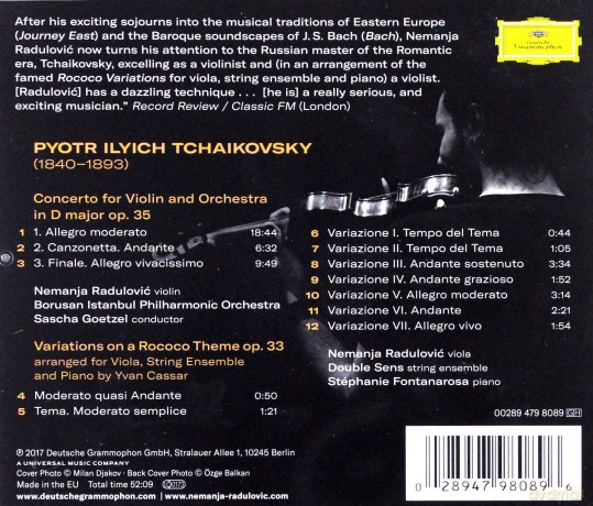 Nemanja Radulovic: Tchaikovsky [CD]