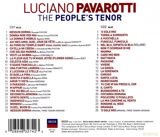 Luciano Pavarotti: The People's Tenor [2CD]