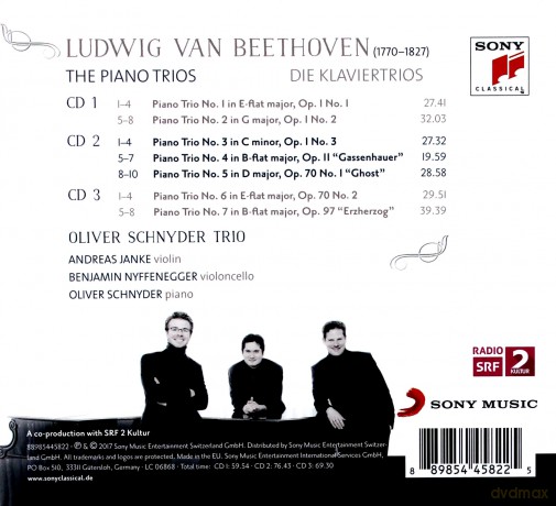 Oliver Schnyder Trio: Beethoven: The Piano Trios [3CD]
