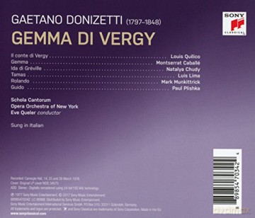 Eve Queler: Donizetti: Gemma di Vergy (Remastered) [2CD]