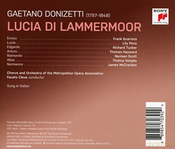 Fausto Cleva: Donizetti: Lucia di Lammermoor (Remastered) [2CD]