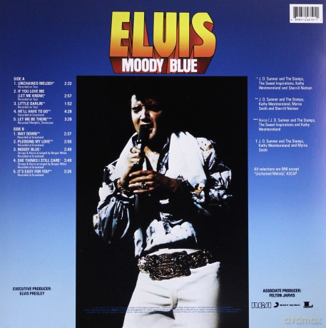 Elvis Presley: Moody Blue (40th Anniversary Clear Blue) [Winyl]