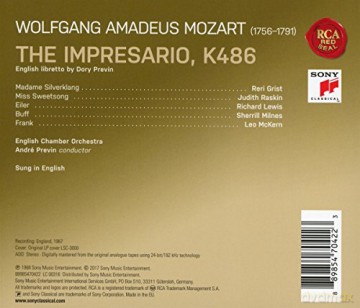 André Previn: Mozart: The Impresario, K. 486 [CD]