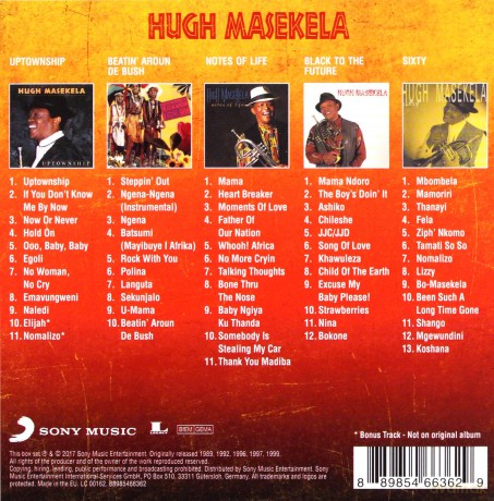 Hugh Masekela: Original Album Classics [5CD]
