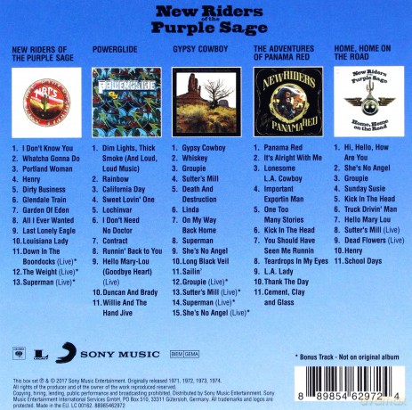 New Riders Of The Purple Sage: Original Album Classics [5CD]