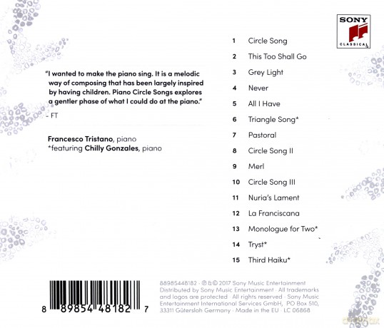 Francesco Tristano: Piano Circle Songs [CD]
