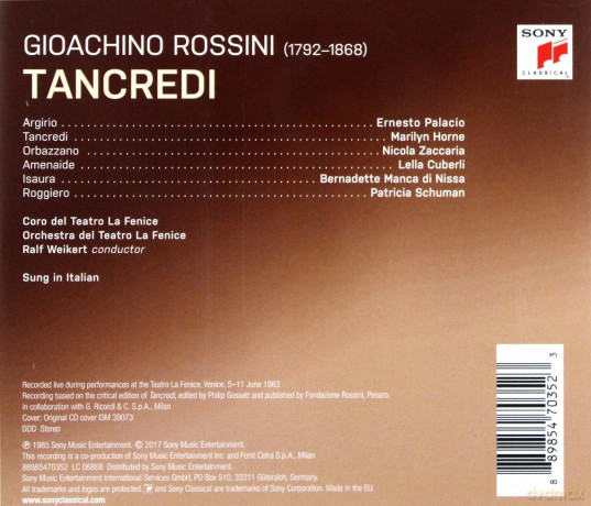 Ralf Weikert: Rossini: Tancredi [3CD]