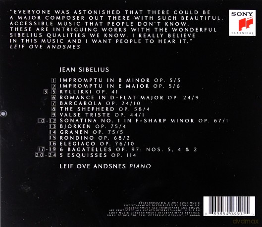 Leif Ove Andsnes: Sibelius [CD]
