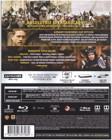 Król Artur: Legenda miecza [Blu-Ray 4K]+[Blu-Ray]