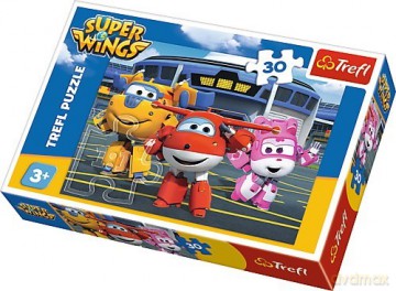 TREFL 30 el. Przyjaciele przed hangarem - Super Wings [PUZZLE]