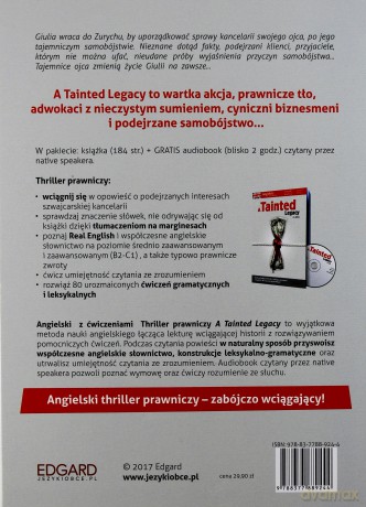 A tainted legacy. Angielski thriller prawniczy z ćwiczeniami poziom B2-C1 - C.S. Wallace [KSIĄŻKA]