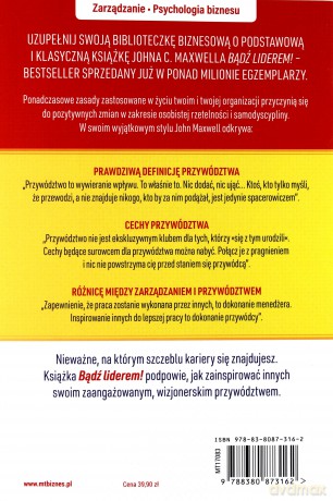 Bądź liderem - John C. Maxwell [KSIĄŻKA]