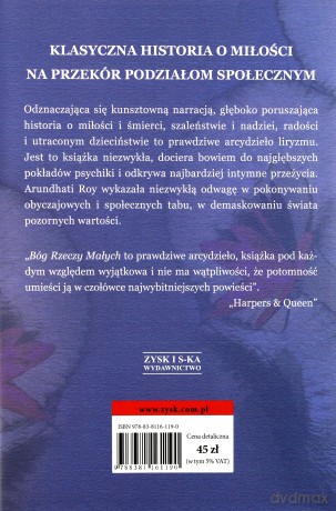 Bóg rzeczy małych - Arundhati Roy [KSIĄŻKA]
