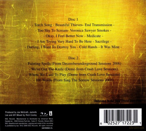Afi: Crash Love Deluxe Edition [2CD]